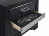 Miranda 2-drawer Nightstand Tray Black - Casa Morelos / Coahuila Furniture (Oklahoma City, OK)