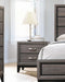 Watson 2-drawer Nightstand Grey Oak and Black - Casa Morelos / Coahuila Furniture (Oklahoma City, OK)
