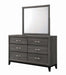 Watson 6-drawer Dresser Grey Oak and Black - Casa Morelos / Coahuila Furniture (Oklahoma City, OK)