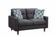 Watsonville Tufted Back Loveseat Grey - Casa Morelos / Coahuila Furniture (Oklahoma City, OK)