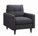 Watsonville Tufted Back Chair Grey - Casa Morelos / Coahuila Furniture (Oklahoma City, OK)