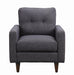 Watsonville Tufted Back Chair Grey - Casa Morelos / Coahuila Furniture (Oklahoma City, OK)