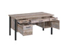 Samson 4-drawer Office Desk Weathered Oak - Casa Morelos / Coahuila Furniture (Oklahoma City, OK)