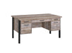 Samson 4-drawer Office Desk Weathered Oak - Casa Morelos / Coahuila Furniture (Oklahoma City, OK)