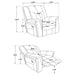 Conrad Upholstered Motion Glider Recliner Grey - Casa Morelos / Coahuila Furniture (Oklahoma City, OK)
