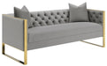 Eastbrook Tufted Back Sofa Grey - Casa Morelos / Coahuila Furniture (Oklahoma City, OK)
