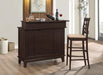 Gabriel Upholstered Counter Height Stools Cappuccino and Beige (Set of 2) - Casa Morelos / Coahuila Furniture (Oklahoma City, OK)
