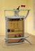 Dallas 2-shelf Home Bar Silver and Frosted Glass - Casa Morelos / Coahuila Furniture (Oklahoma City, OK)