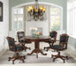 Turk Game Chair with Casters Black and Tobacco - Casa Morelos / Coahuila Furniture (Oklahoma City, OK)