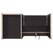 Halston Rectangular Connect-it Office Desk Cappuccino - Casa Morelos / Coahuila Furniture (Oklahoma City, OK)