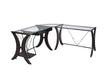 Monterey 3-piece L-shaped Computer Desk Set Cappuccino - Casa Morelos / Coahuila Furniture (Oklahoma City, OK)