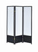 Calix 3-panel Folding Floor Screen Translucent and Black - Casa Morelos / Coahuila Furniture (Oklahoma City, OK)
