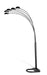 Kayd 5-light Floor Lamp Satin Black - Casa Morelos / Coahuila Furniture (Oklahoma City, OK)
