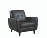 Aaron Padded Seat Accent Chair Black - Casa Morelos / Coahuila Furniture (Oklahoma City, OK)