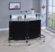 Keystone Glass Top Bar Unit Black - Casa Morelos / Coahuila Furniture (Oklahoma City, OK)