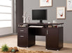 Tracy 2-drawer Computer Desk Cappuccino - Casa Morelos / Coahuila Furniture (Oklahoma City, OK)