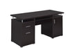 Tracy 2-drawer Computer Desk Cappuccino - Casa Morelos / Coahuila Furniture (Oklahoma City, OK)