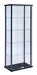 Delphinium 5-shelf Glass Curio Cabinet Black and Clear - Casa Morelos / Coahuila Furniture (Oklahoma City, OK)