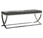 Walton Rectangle Upholstered Tufted Bench Black - Casa Morelos / Coahuila Furniture (Oklahoma City, OK)