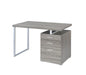 Brennan 3-drawer Office Desk Weathered Grey - Casa Morelos / Coahuila Furniture (Oklahoma City, OK)