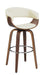 Zion Upholstered Swivel Bar Stool Walnut and Ecru - Casa Morelos / Coahuila Furniture (Oklahoma City, OK)