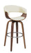 Zion Upholstered Swivel Bar Stool Walnut and Ecru - Casa Morelos / Coahuila Furniture (Oklahoma City, OK)