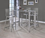 Juelia Bar Stools Chrome and Clear Acrylic (Set of 2) - Casa Morelos / Coahuila Furniture (Oklahoma City, OK)
