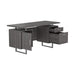 Lawtey Floating Top Office Desk Weathered Grey - Casa Morelos / Coahuila Furniture (Oklahoma City, OK)