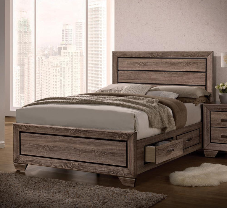 Kauffman California King, E.king, & Queen Panel Bed Washed Taupe - Casa Morelos / Coahuila Furniture (Oklahoma City, OK)
