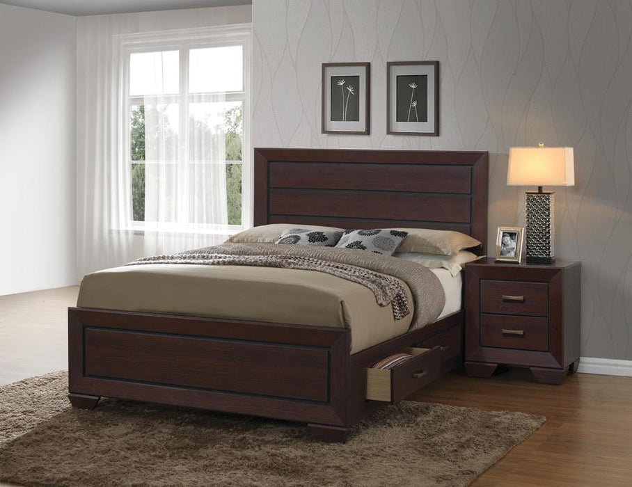 Kauffman California King, Eastren King, & Queen Panel Bed Dark Cocoa - Casa Morelos / Coahuila Furniture (Oklahoma City, OK)