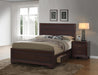 Kauffman California King, Eastren king, & Queen Storage Bed Dark Cocoa - Casa Morelos / Coahuila Furniture (Oklahoma City, OK)