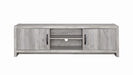Burke 2-door TV Console Grey Driftwood - Casa Morelos / Coahuila Furniture (Oklahoma City, OK)