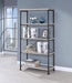 Analiese 4-shelf Open Bookcase Grey Driftwood - Casa Morelos / Coahuila Furniture (Oklahoma City, OK)