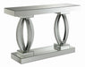 Amalia Rectangular Sofa Table with Shelf Clear Mirror - Casa Morelos / Coahuila Furniture (Oklahoma City, OK)