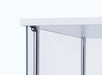 Bellatrix Rectangular 4-shelf Curio Cabinet White and Clear - Casa Morelos / Coahuila Furniture (Oklahoma City, OK)