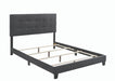Mapes Tufted Upholstered Eastern King, Queen, Twin & Full Bed Charcoal & Grey - Casa Morelos / Coahuila Furniture (Oklahoma City, OK)