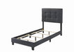 Mapes Tufted Upholstered Eastern King, Queen, Twin & Full Bed Charcoal & Grey - Casa Morelos / Coahuila Furniture (Oklahoma City, OK)