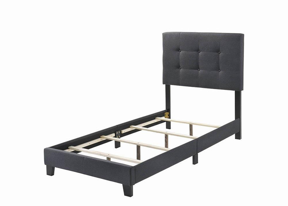 Mapes Tufted Upholstered Eastern King, Queen, Twin & Full Bed Charcoal & Grey - Casa Morelos / Coahuila Furniture (Oklahoma City, OK)