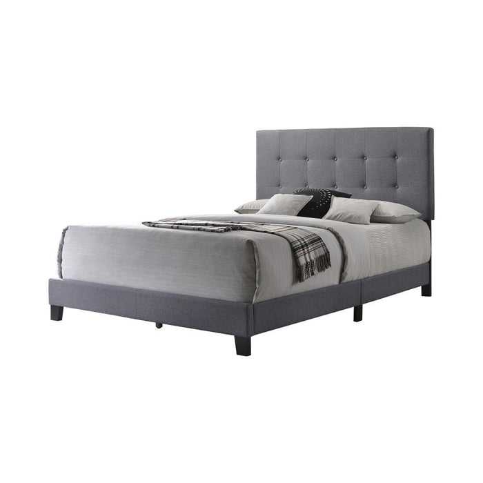 Mapes Tufted Upholstered Eastern King, Queen, Twin & Full Bed Charcoal & Grey - Casa Morelos / Coahuila Furniture (Oklahoma City, OK)