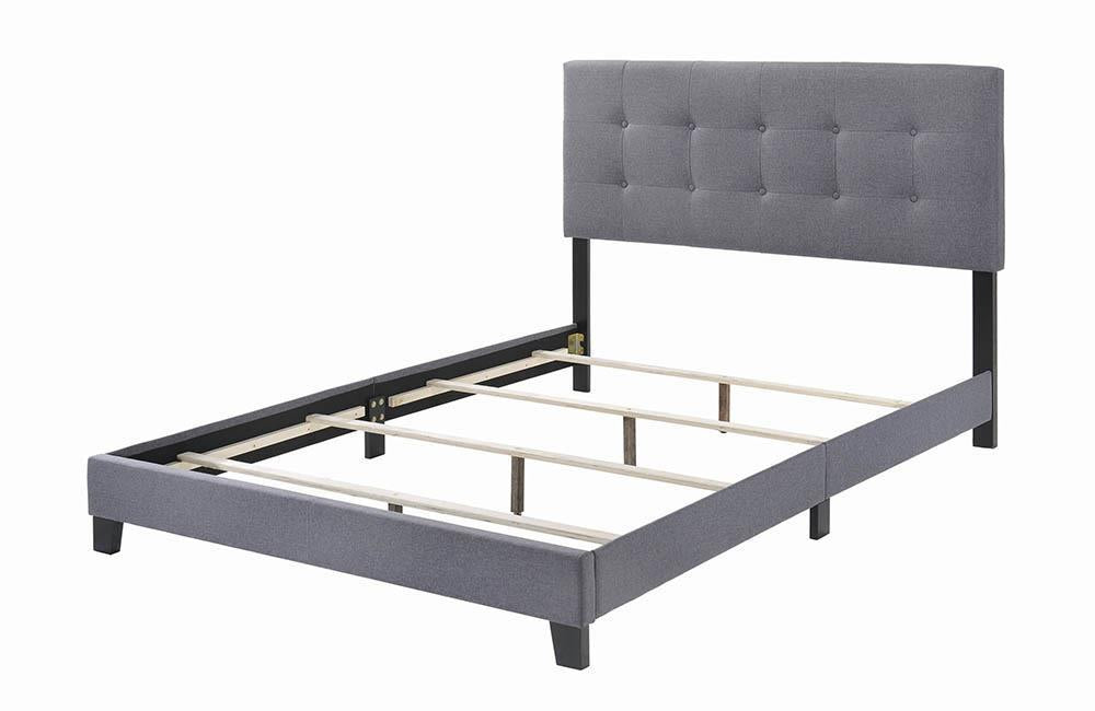 Mapes Tufted Upholstered Eastern King, Queen, Twin & Full Bed Charcoal & Grey - Casa Morelos / Coahuila Furniture (Oklahoma City, OK)