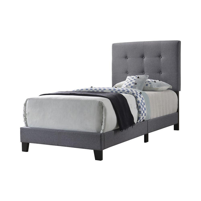 Mapes Tufted Upholstered Eastern King, Queen, Twin & Full Bed Charcoal & Grey - Casa Morelos / Coahuila Furniture (Oklahoma City, OK)