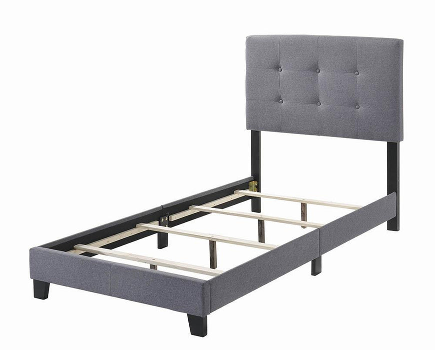 Mapes Tufted Upholstered Eastern King, Queen, Twin & Full Bed Charcoal & Grey - Casa Morelos / Coahuila Furniture (Oklahoma City, OK)