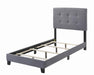 Mapes Tufted Upholstered Eastern King, Queen, Twin & Full Bed Charcoal & Grey - Casa Morelos / Coahuila Furniture (Oklahoma City, OK)