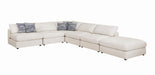 Serene Upholstered Rectangular Ottoman Beige - Casa Morelos / Coahuila Furniture (Oklahoma City, OK)