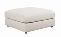 Serene Upholstered Rectangular Ottoman Beige - Casa Morelos / Coahuila Furniture (Oklahoma City, OK)