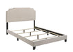 Tamarac Upholstered Nailhead Full, Eastern King & Queen Bed Beige & Grey - Casa Morelos / Coahuila Furniture (Oklahoma City, OK)