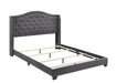 Tamarac Upholstered Nailhead Full, Eastern King & Queen Bed Beige & Grey - Casa Morelos / Coahuila Furniture (Oklahoma City, OK)