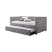 Mockern Tufted Upholstered Daybed with Trundle Grey - Casa Morelos / Coahuila Furniture (Oklahoma City, OK)