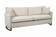 Corliss Upholstered Arched Arms Sofa Beige - Casa Morelos / Coahuila Furniture (Oklahoma City, OK)