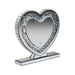 Euston Heart Shape Table Mirror Silver - Casa Morelos / Coahuila Furniture (Oklahoma City, OK)